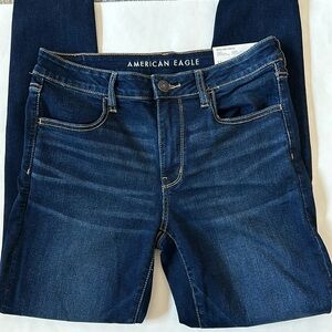 American Eagle Size 12 Next Level Stretch Blue Jean Jegging Cotton NWT